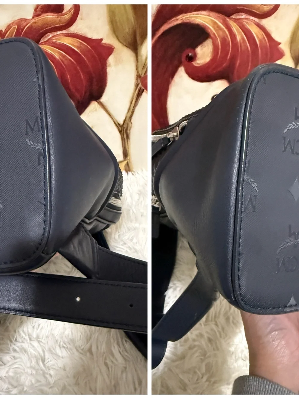 MCM Black Leather Backpack Limited Edition